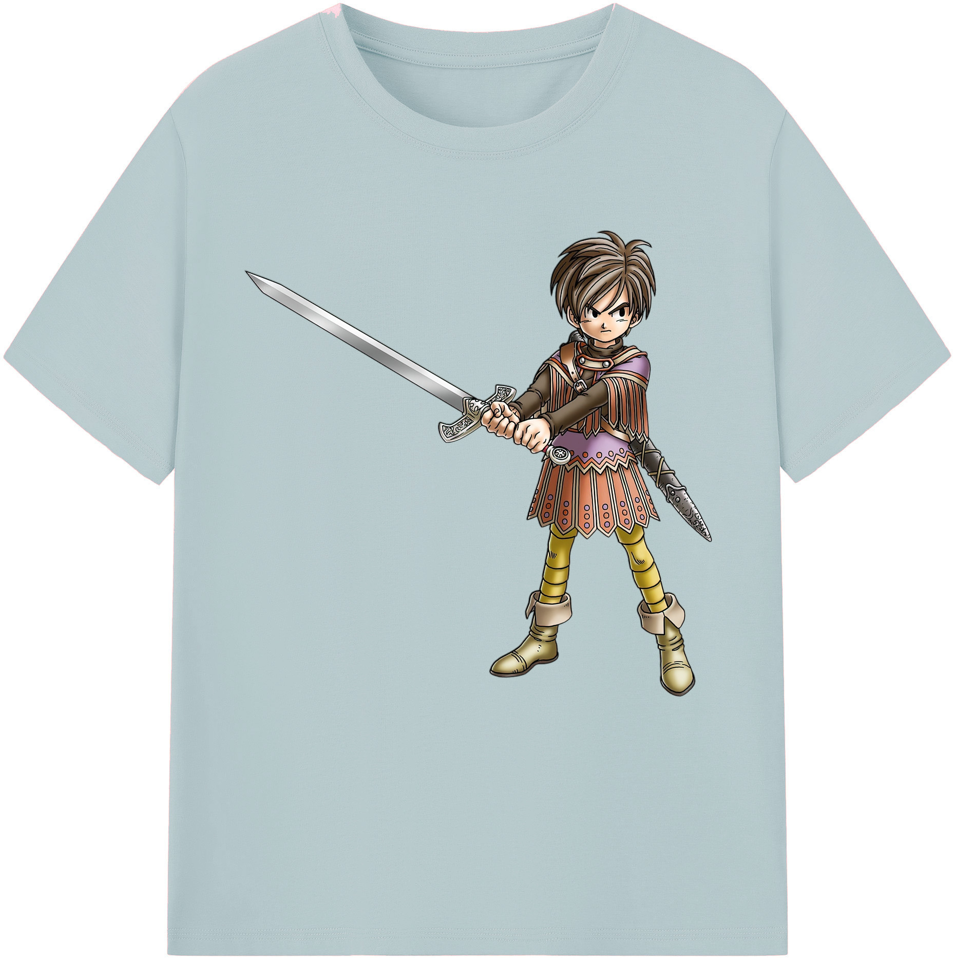 （画像用） ドラゴンクエスト Doragon Kuesuto Dragon Quest 綿100％半袖Tシャツ（フロントプリント）